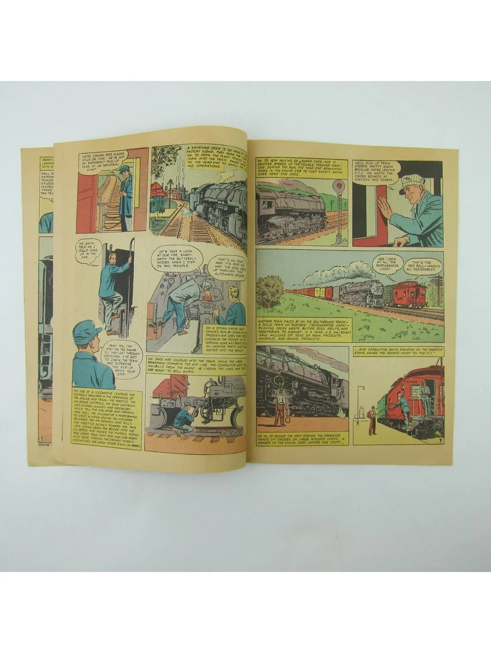 Railroad Comic Book Railroads Deliver the Goods Trains Promotional Vintage 1954